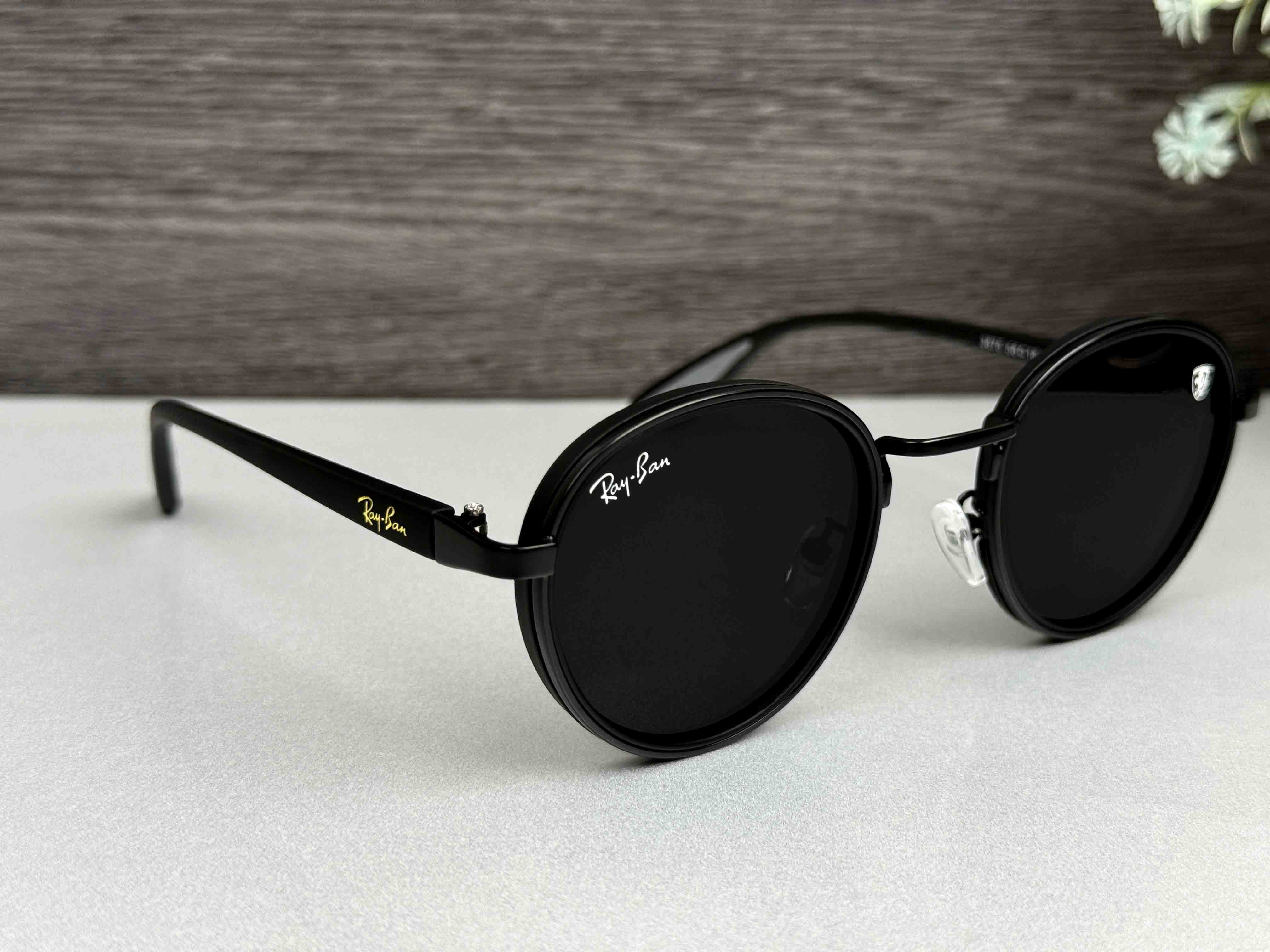 Rayban Round Shape Premium Sunglasses-3675 (3 colors)